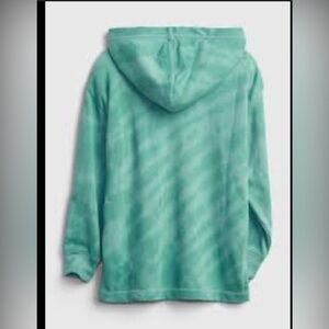 Gap Kids Oversized Hoodie Varsity Green Tie Die Size 14-16.    Adult M.  Unisex
